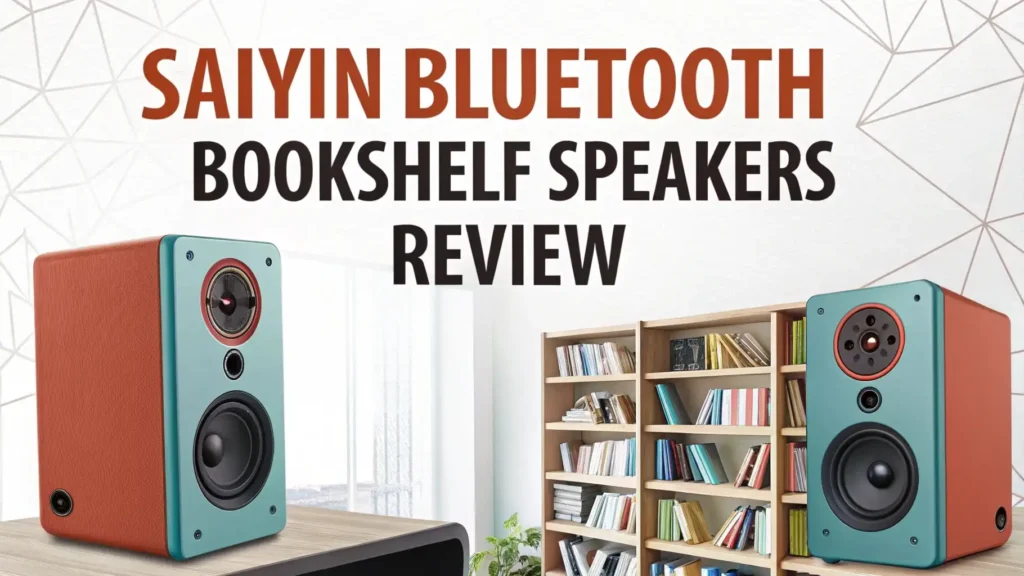 Saiyin Bluetooth Bookshelf Speaker