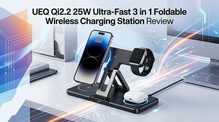 UEQ Qi2.2 25W Ultra-Fast 3 in 1 Foldable Wireless Charging Station Review 2026