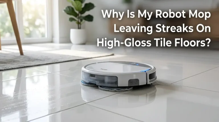 Why Is My Robot Mop Leaving Streaks On High-Gloss Tile Floors?