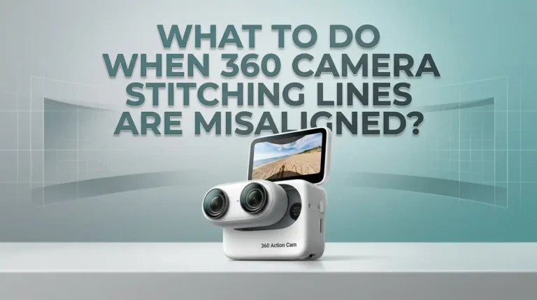 What to Do When 360 Camera Stitching Lines Are Misaligned?