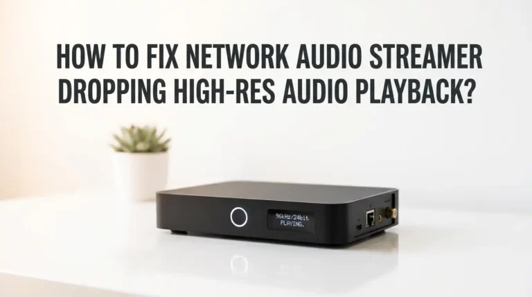 How To Fix Network Audio Streamer Dropping High-Res Audio Playback?