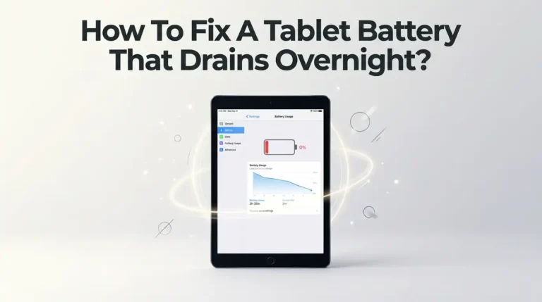 How To Fix A Tablet Battery That Drains Overnight?